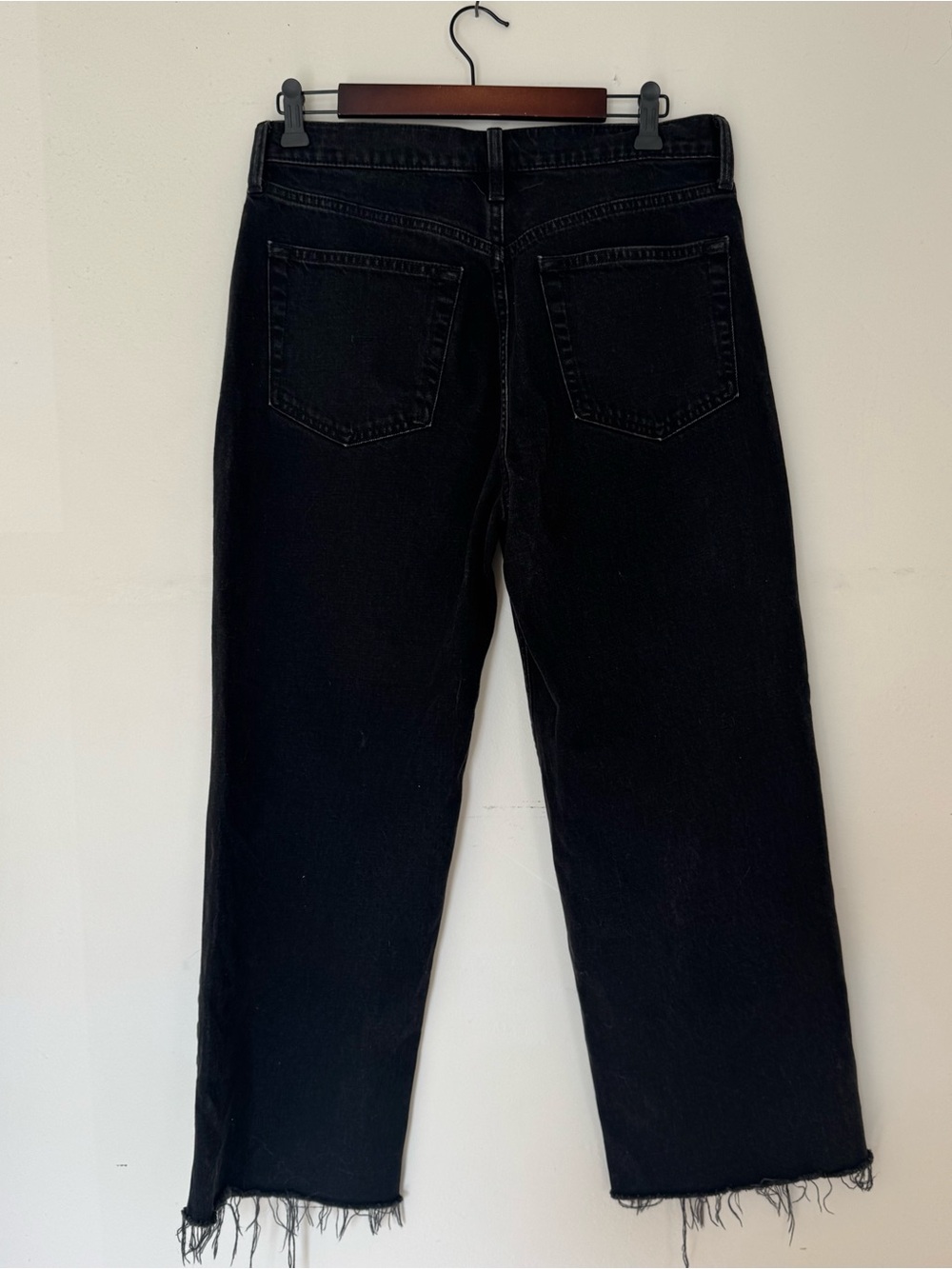 GAP Women’s Relaxed Crop Low Slung Denim Jeans - Charcoal Black 28 / 6 Regular - Picture 5 of 7